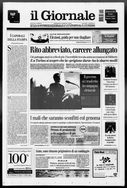 Il giornale : quotidiano del mattino